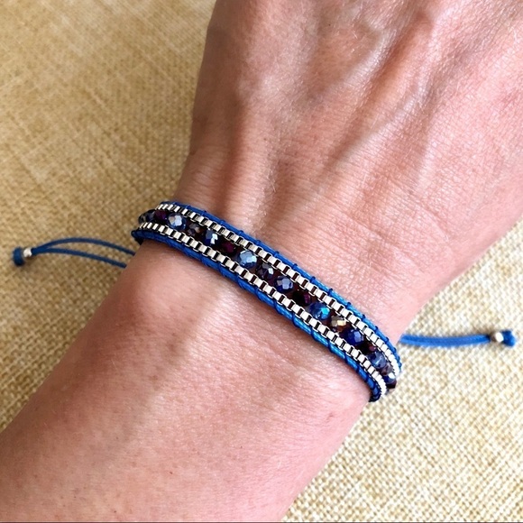 ⭐️ 5 for $25 Bohemian Weave Rope Crystal Bracelet - Picture 3 of 4